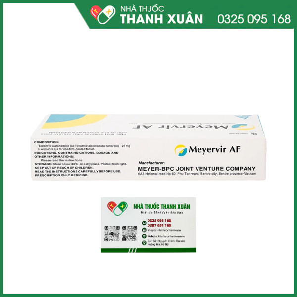 Meyervir AF điều trị viêm gan siêu vi B mạn tính